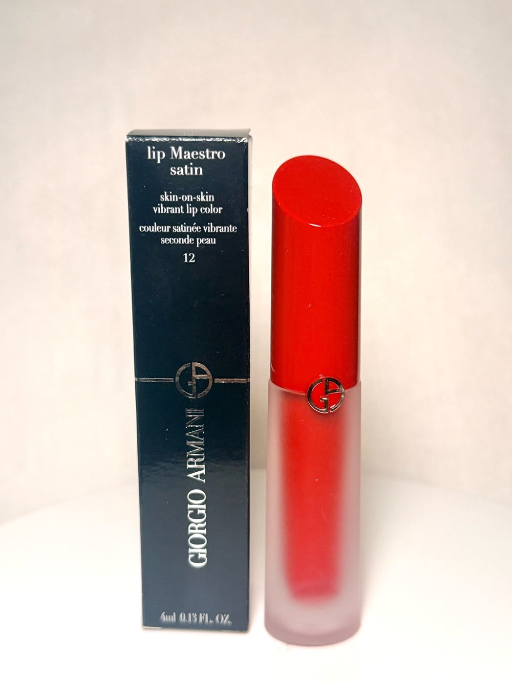 LIP MAESTRO SATIN LONG-LASTING LIPSTICK #12 msrp $39